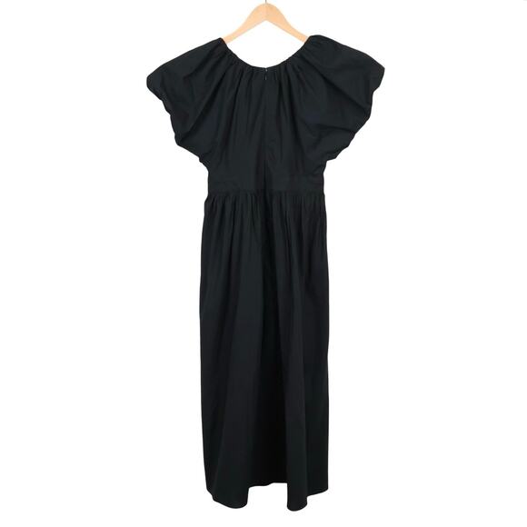 NWT J.Crew Collection Cecily Dress In 100% Cotton Poplin Lined Black Size 6 - Picture 5 of 10